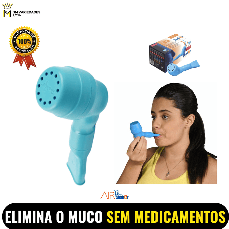 Exercitador Pulmonar Removedor de Muco AirFlow - Shaker Classic