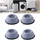 4 peças -  Pés Anti Vibração de borracha silencioso para máquinas de lavar - Pé Fantasma Anti Vibrações