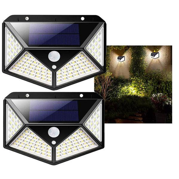 Luminária Luz Solar LED para Área externa e jardim - HotLuz - 100 Led's - 3M Variedades